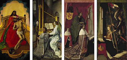 Hugo van der Goes The Trinity Altarpiece oil painting image